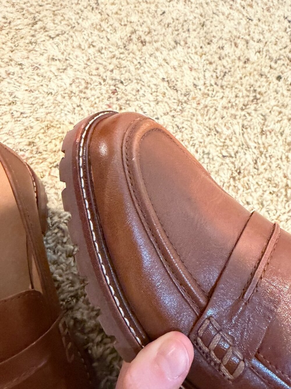 Madewell The Corinne Lugsole Loafer Dried Maple Brown Leather - Picture 13 of 16